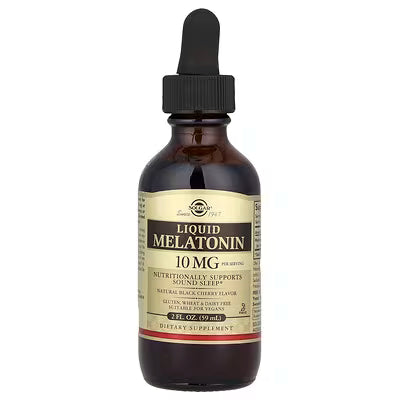 Solgar, Liquid Melatonin, Natural Black Cherry, 2 fl oz (59 ml)