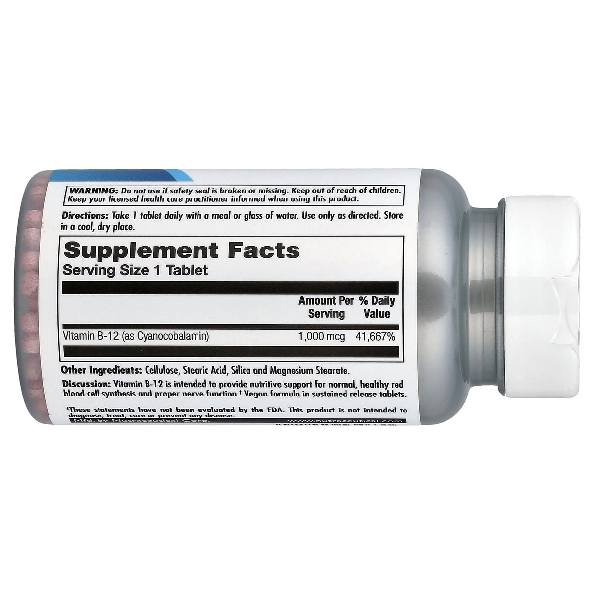 KAL, Vitamin B-12, Sustained Release, 1,000 mcg, 100 Tablets