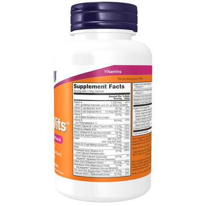 NOW Supplements, Daily Vits™ with Fruit & Veggie Blend, Lutein and Lycopene, 120 Veg Capsules