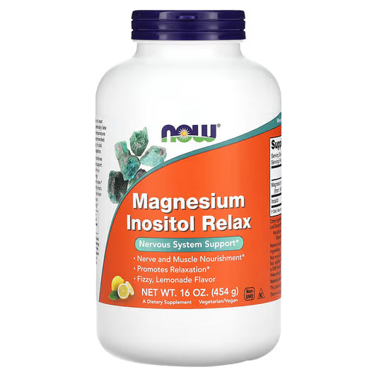 NOW Foods, Magnesium Inositol Relax, Lemonade, 16 oz (454 g)