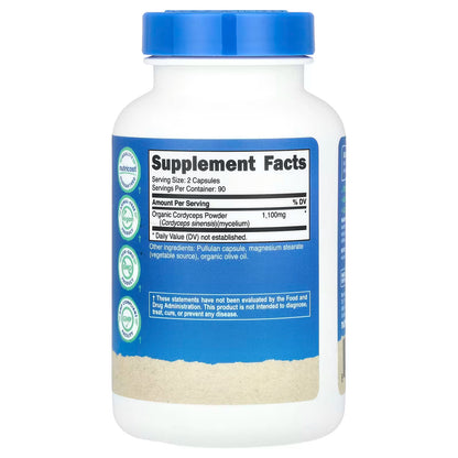 Nutricost, Cordyceps Mushroom, 180 Capsules (550 mg per Capsule)