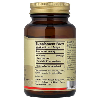 Solgar, Megasorb CoQ-10, 200 mg, 60 Softgels