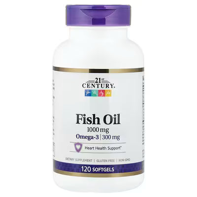 21st Century, Fish Oil, 1,000 mg, 120 Softgels
