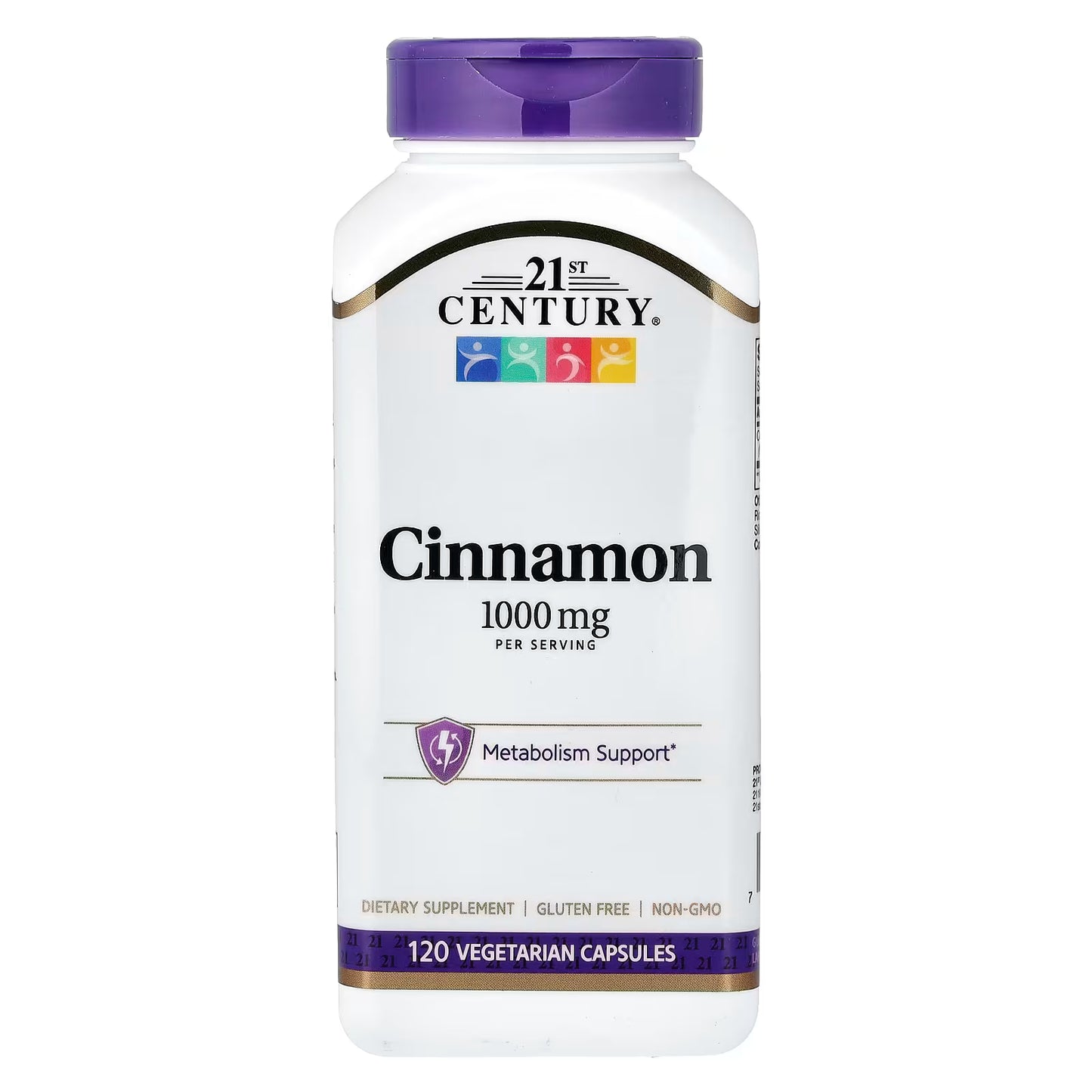 21st Century, Cinnamon, 120 Vegetarian Capsules (500 mg per Capsule)