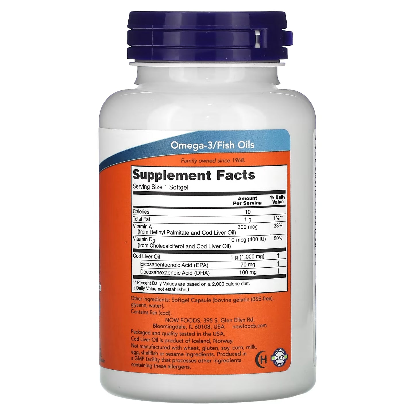 NOW Foods, Cod Liver Oil, 1,000 mg, 90 Softgels