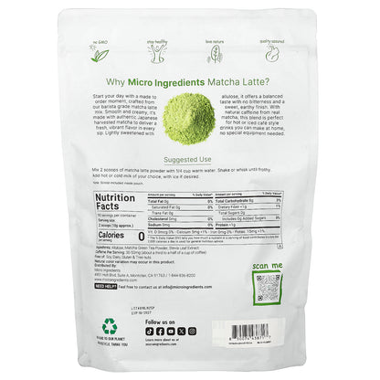 Micro Ingredients, Matcha Latte, 2 lb (907 g)