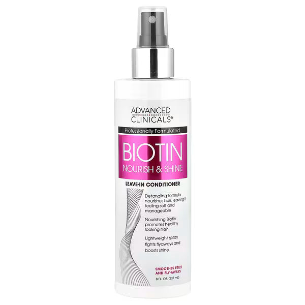 Advanced Clinicals, Biotin, Leave-In Conditioner , 8 fl oz (237 ml)