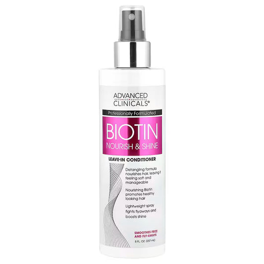 Advanced Clinicals, Biotin, Leave-In Conditioner , 8 fl oz (237 ml)
