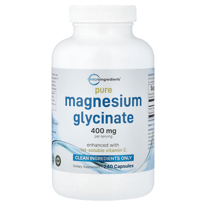 Micro Ingredients, Pure Magnesium Glycinate, 240 Capsules
