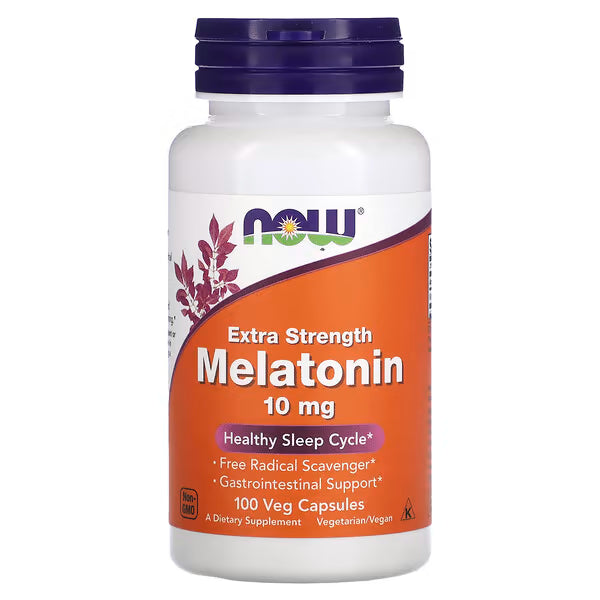 NOW Foods, Melatonin, 10 mg, 100 Veg Capsules
