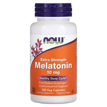 NOW Foods, Melatonin, 10 mg, 100 Veg Capsules