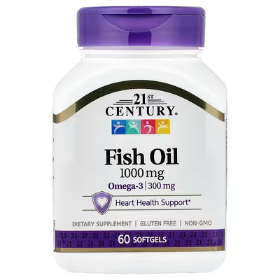 21st Century, Fish Oil, 1,000 mg, 60 Softgels