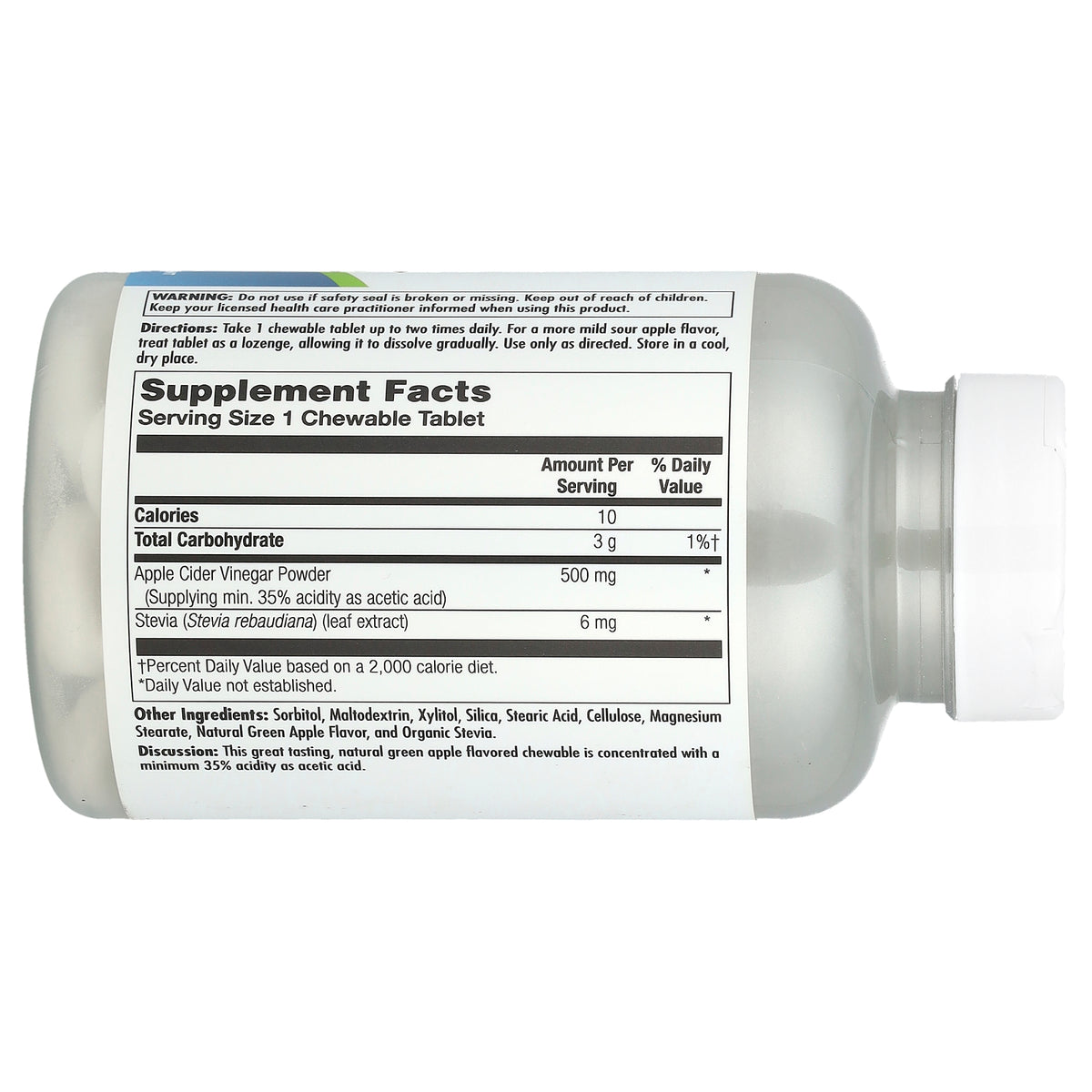 KAL, Apple Cider Vinegar, Green Apple, 500 mg, 60 Chewables