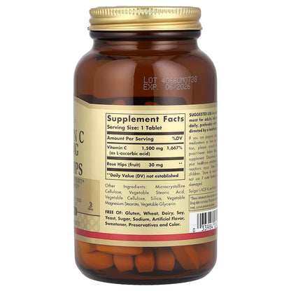 Solgar, Vitamin C with Rose Hips, 1,500 mg, 90 Tablets