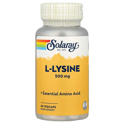 Solaray, L-Lysine, 500 mg, 60 VegCaps