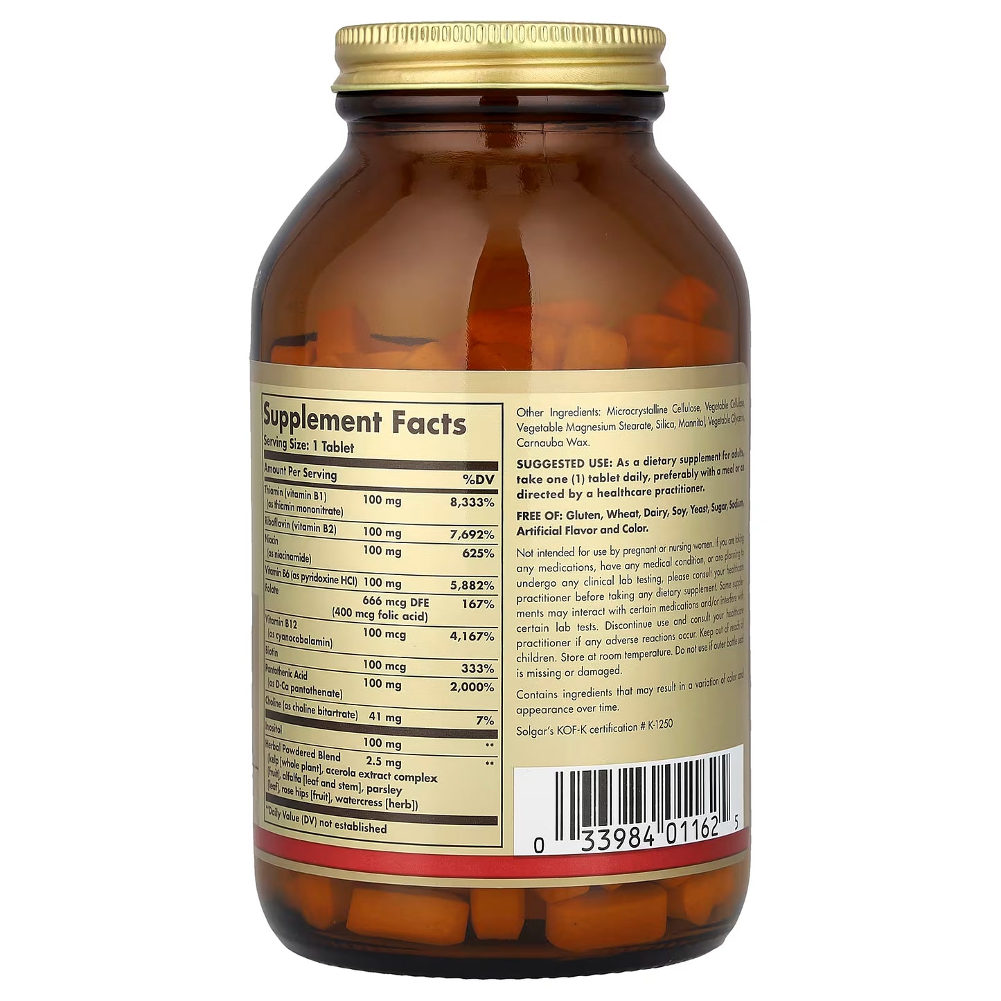 Solgar, B-Complex "100", 250 Tablets