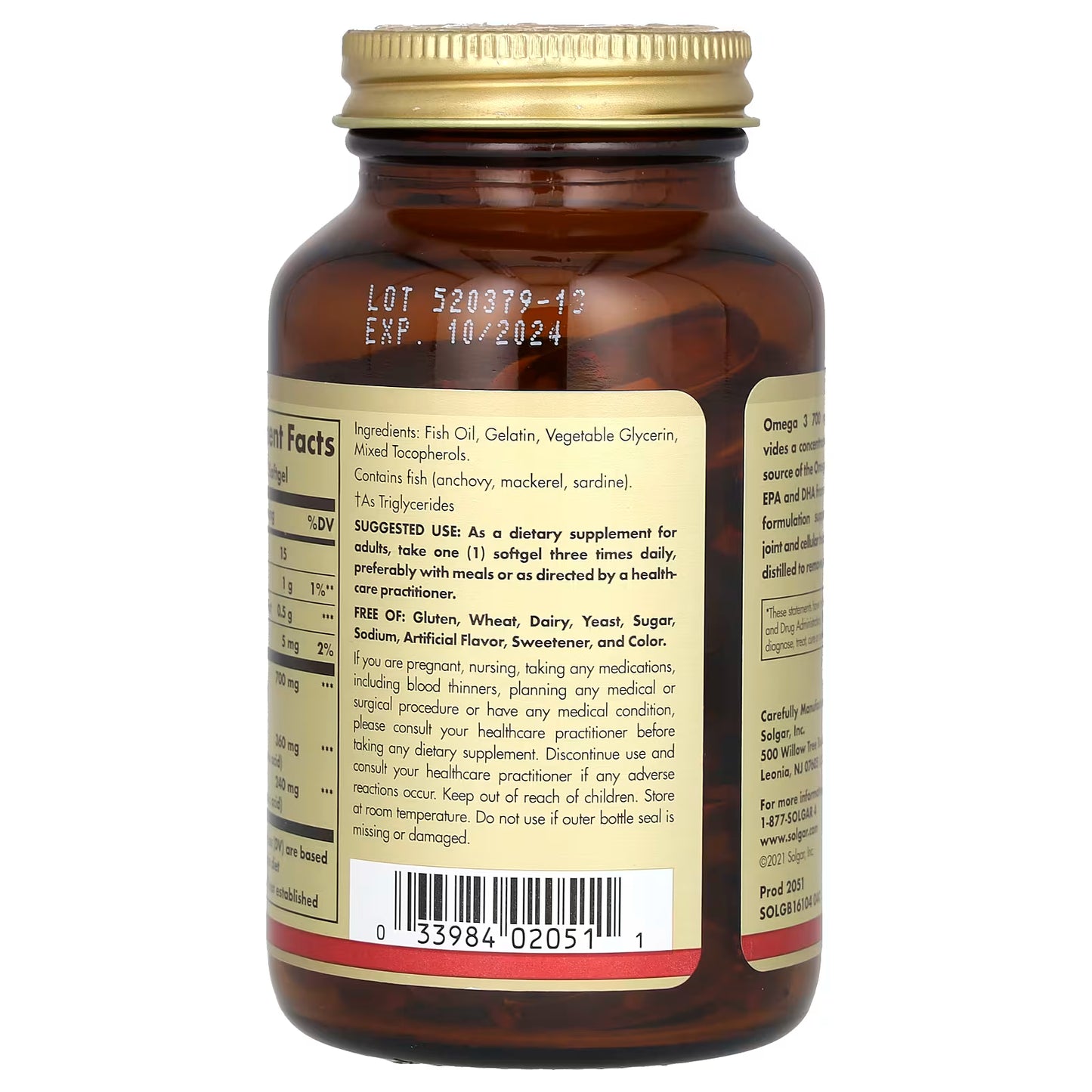 Solgar, Omega-3, 700 mg, 60 Softgels