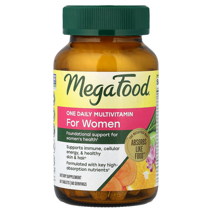 MegaFood, One Daily Multivitamin, For Women, 60 Tablets