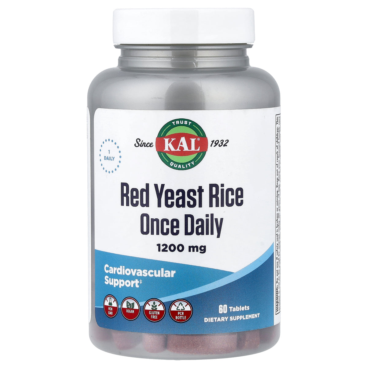 KAL, Red Yeast Rice, 1,200 mg, 60 Tablets