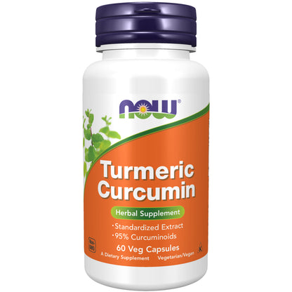 NOW Supplements, Turmeric Curcumin, 95% Curcuminoids, 60 Veg Caps