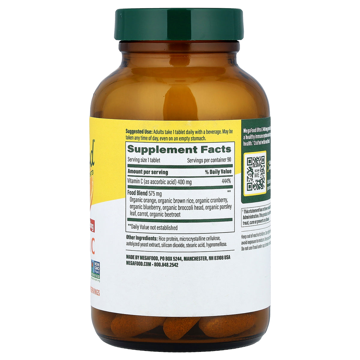 MegaFood, Ultra C, 90 Tablets