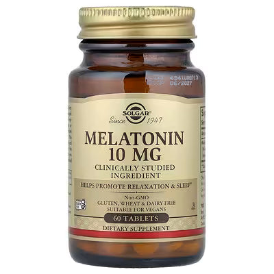 Solgar, Melatonin, 10 mg, 60 Tablets