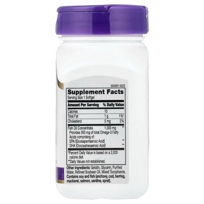21st Century, Fish Oil, 1,000 mg, 60 Softgels