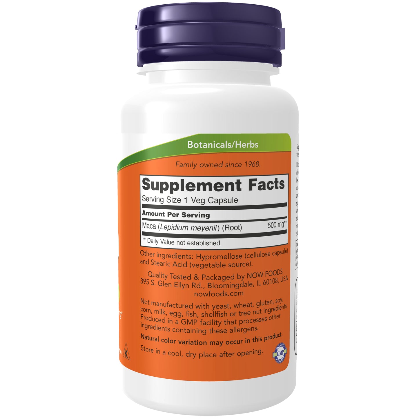 NOW Supplements, Maca 500 mg, Unisex, Reproductive Health*, 100 Veg Caps