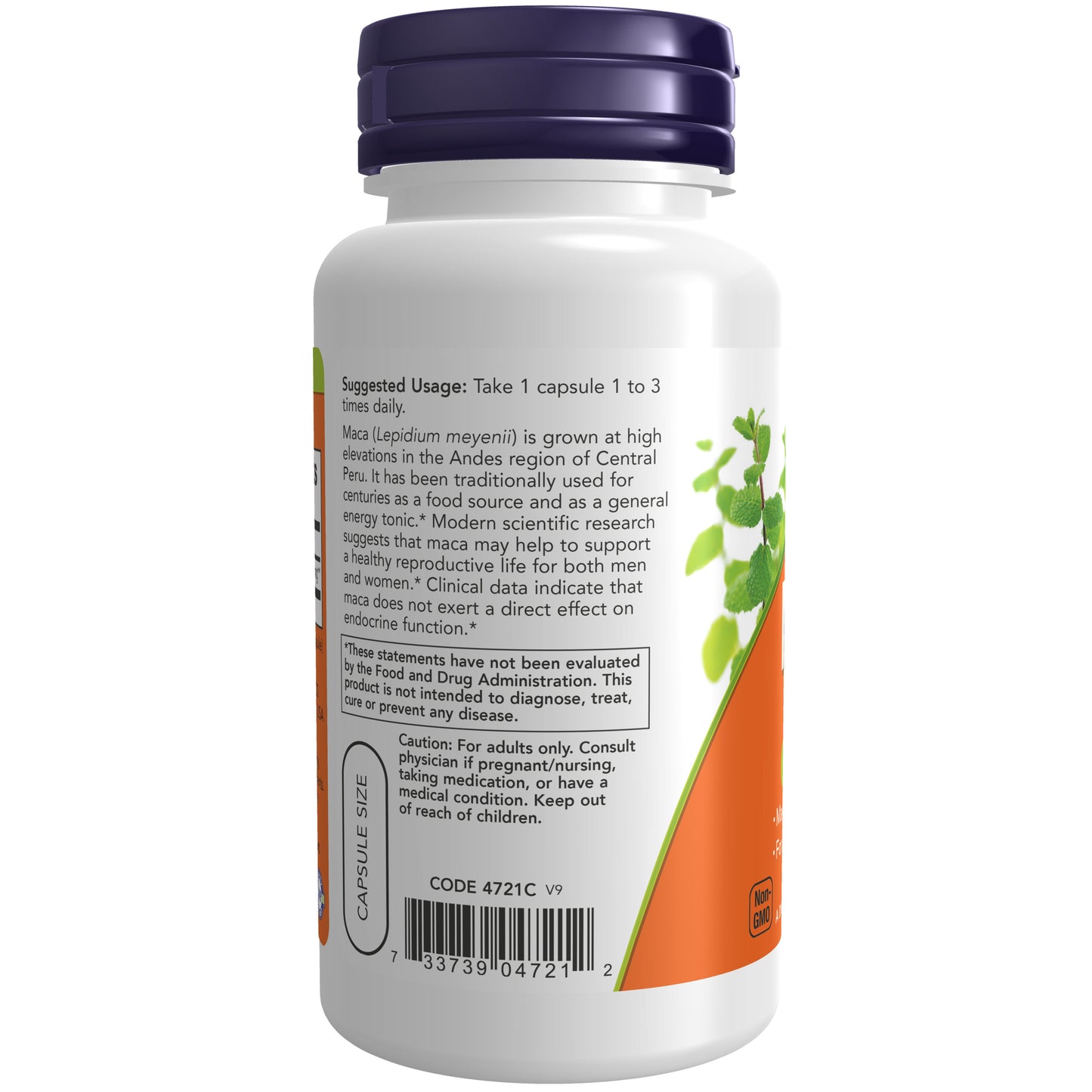 NOW Supplements, Maca 500 mg, Unisex, Reproductive Health*, 100 Veg Caps
