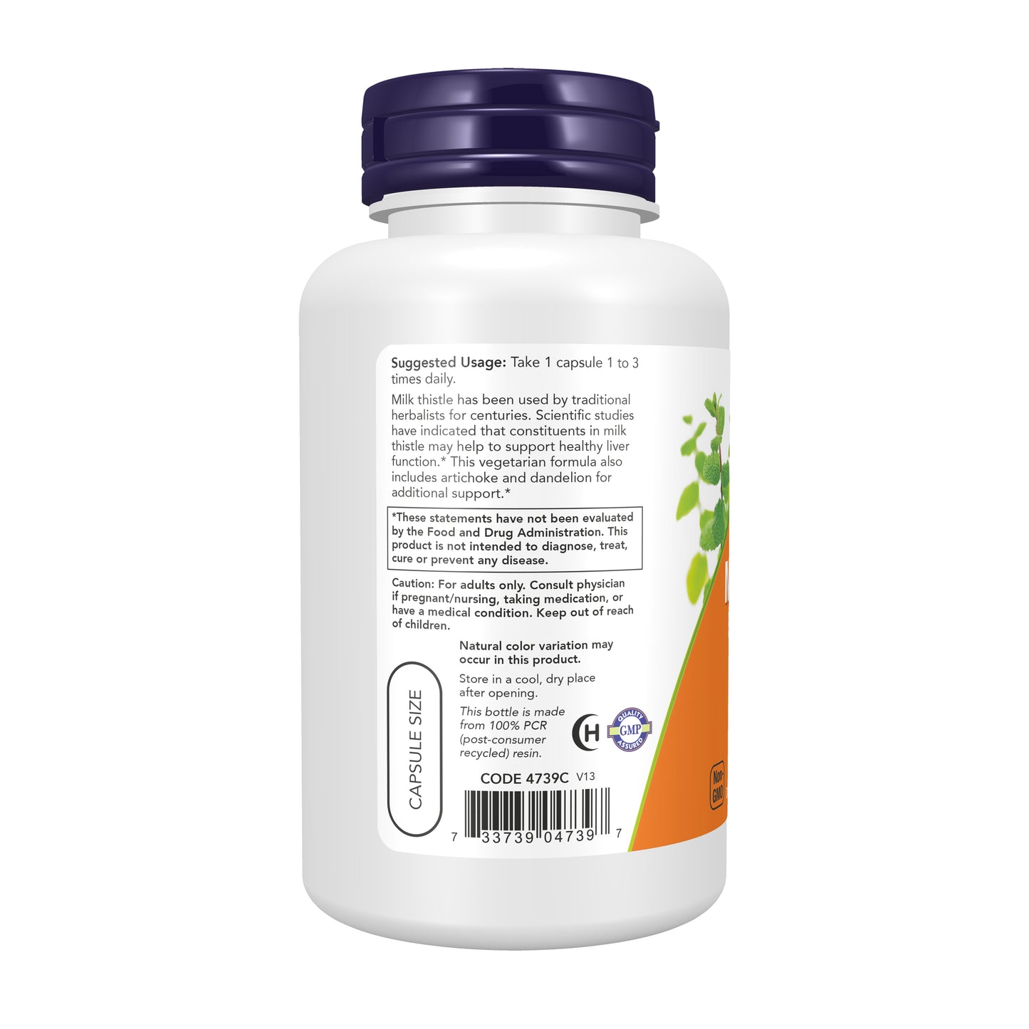 NOW Supplements, Milk Thistle Extract, Double Strength 300 mg, Silymarin (240 mg), Supports Liver Function*, With Artichoke and Dandelion, 100 Veg Capsules