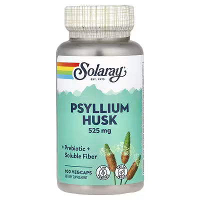 Solaray, Psyllium Husk, 525 mg , 100 VegCaps
