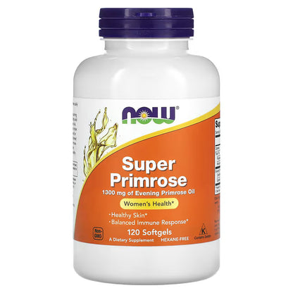 NOW Foods, Super Primrose, 1,300 mg, 120 Softgels