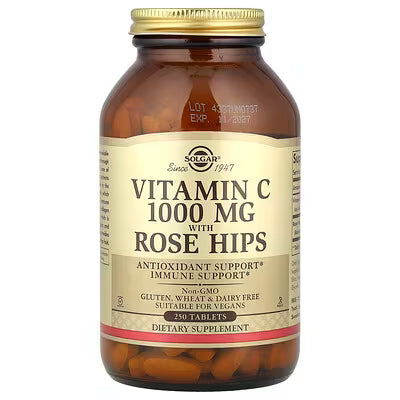 Solgar, Vitamin C with Rose Hips, 250 Tablets