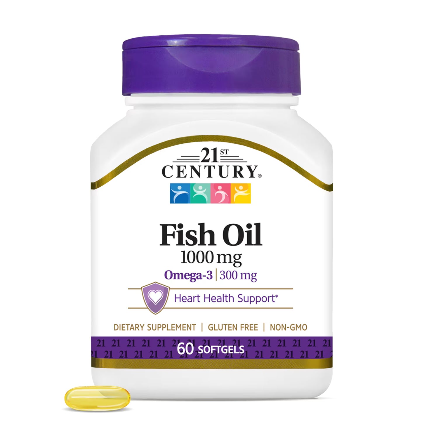 21st Century, Fish Oil, 1,000 mg, 60 Softgels
