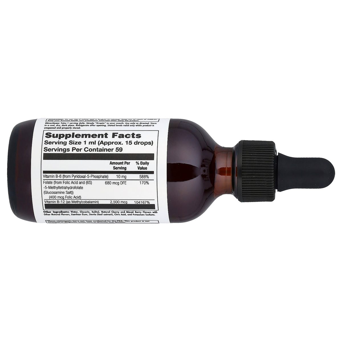 KAL, B-6 B-12 Folate, Mixed Berry, 2 fl oz ( 59 ml)