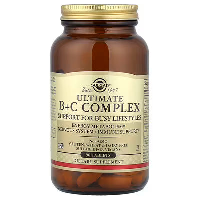Solgar, Ultimate B+C Complex, 90 Tablets