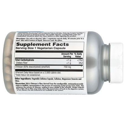 KAL, Chitosan, 750 mg, 120 Veg Caps