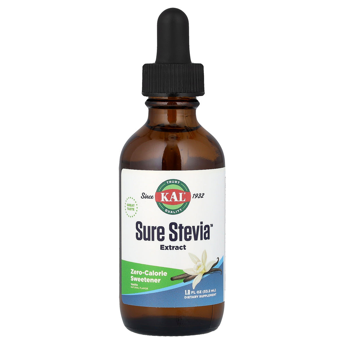 KAL, Sure Stevia™ Extract, Vanilla, 1.8 fl oz (53.2 ml)