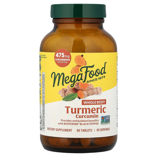 MegaFood, Turmeric Curcumin, Whole Body , 90 Tablets