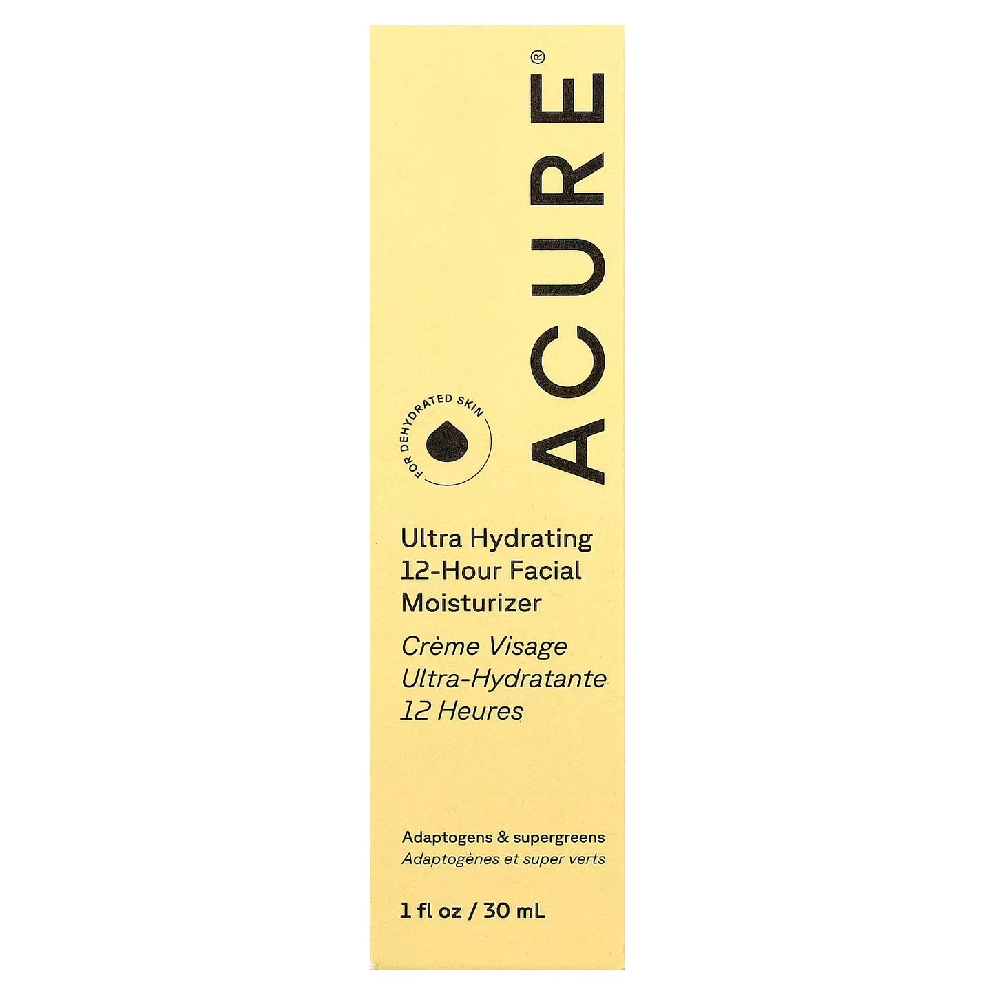 ACURE, Ultra Hydrating, 12 Hour Facial Moisturizer, 1 fl oz (30 ml)
