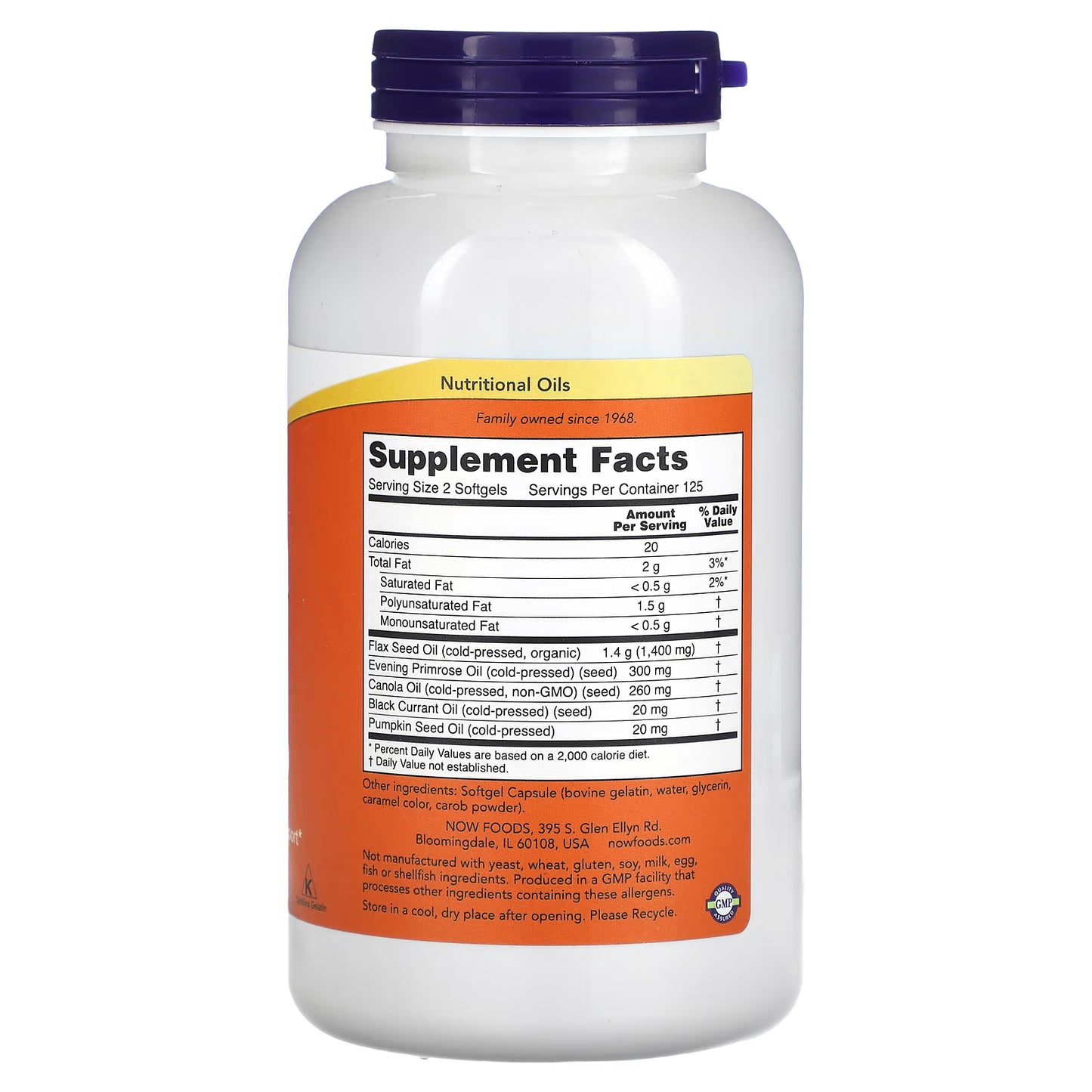 NOW Foods, Omega 3-6-9, 250 Softgels