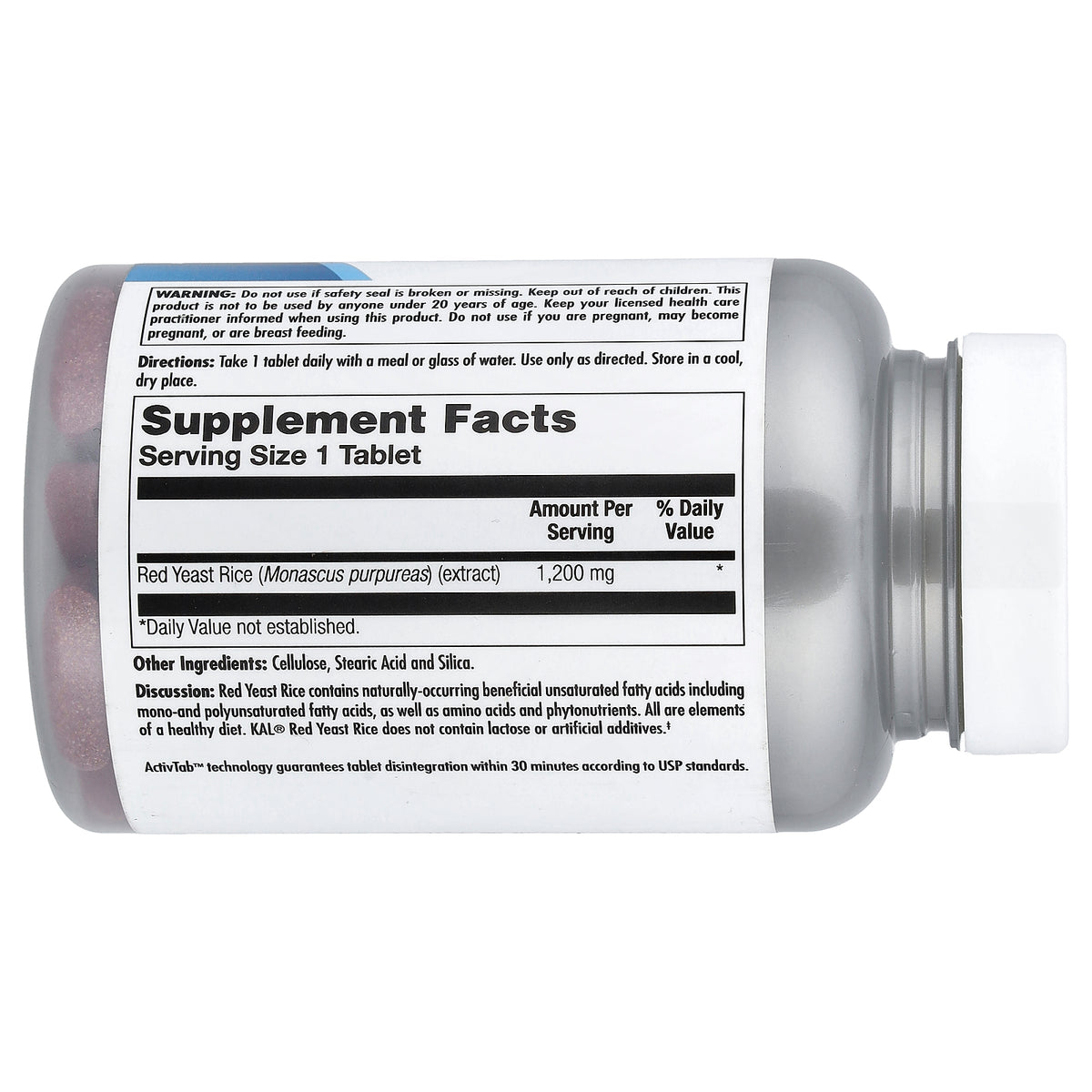 KAL, Red Yeast Rice, 1,200 mg, 60 Tablets