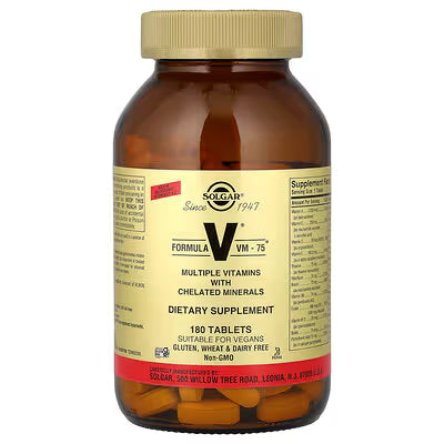 Solgar, Formula V®, VM-75®, 180 Tablets