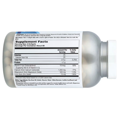 KAL, Calcium+, 200 Softgels