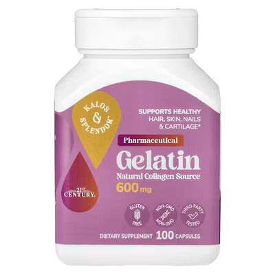 21st Century, Kalos & Splendor™, Gelatin, 600 mg, 100 Capsules