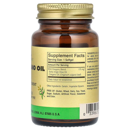 Solgar, Wild Oregano Oil, 60 Softgels (175 mg per Softgel)