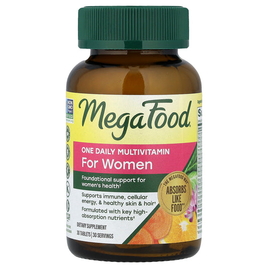 MegaFood, One Daily Multivitamin, For Women, 30 Tablets