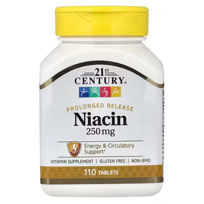 21st Century, Niacin, Prolonged Release, 110 Tablets