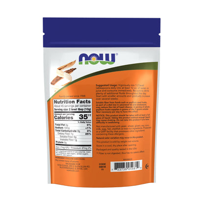 NOW Supplements, Whole Psyllium Husks, Non-GMO Project Verified, Soluble Fiber, 16-Ounce
