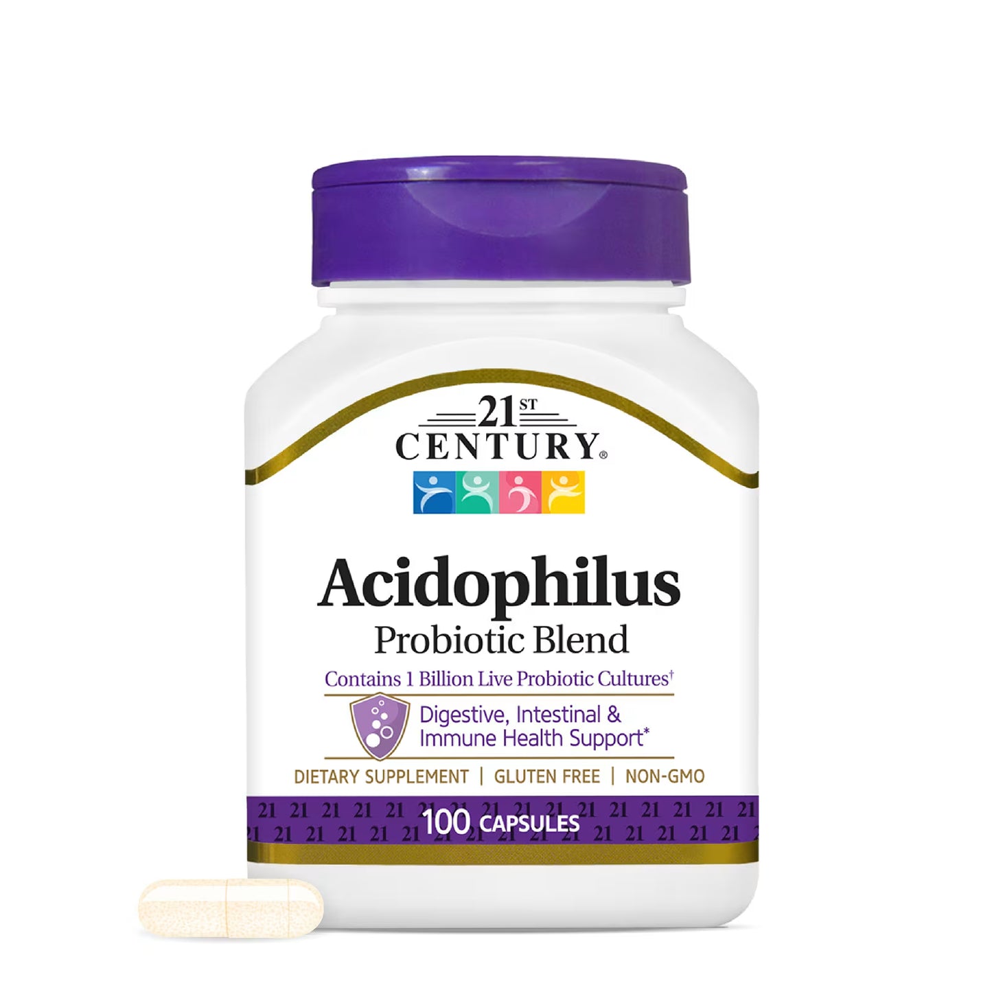21st Century, Acidophilus Probiotic Blend, 100 Capsules